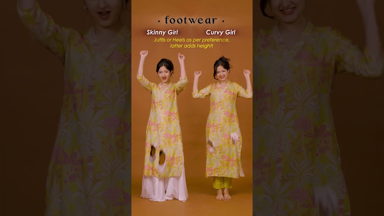 Long KURTA Styling: Skinny v/s Curvy Girl | Jhanvi Bhatia