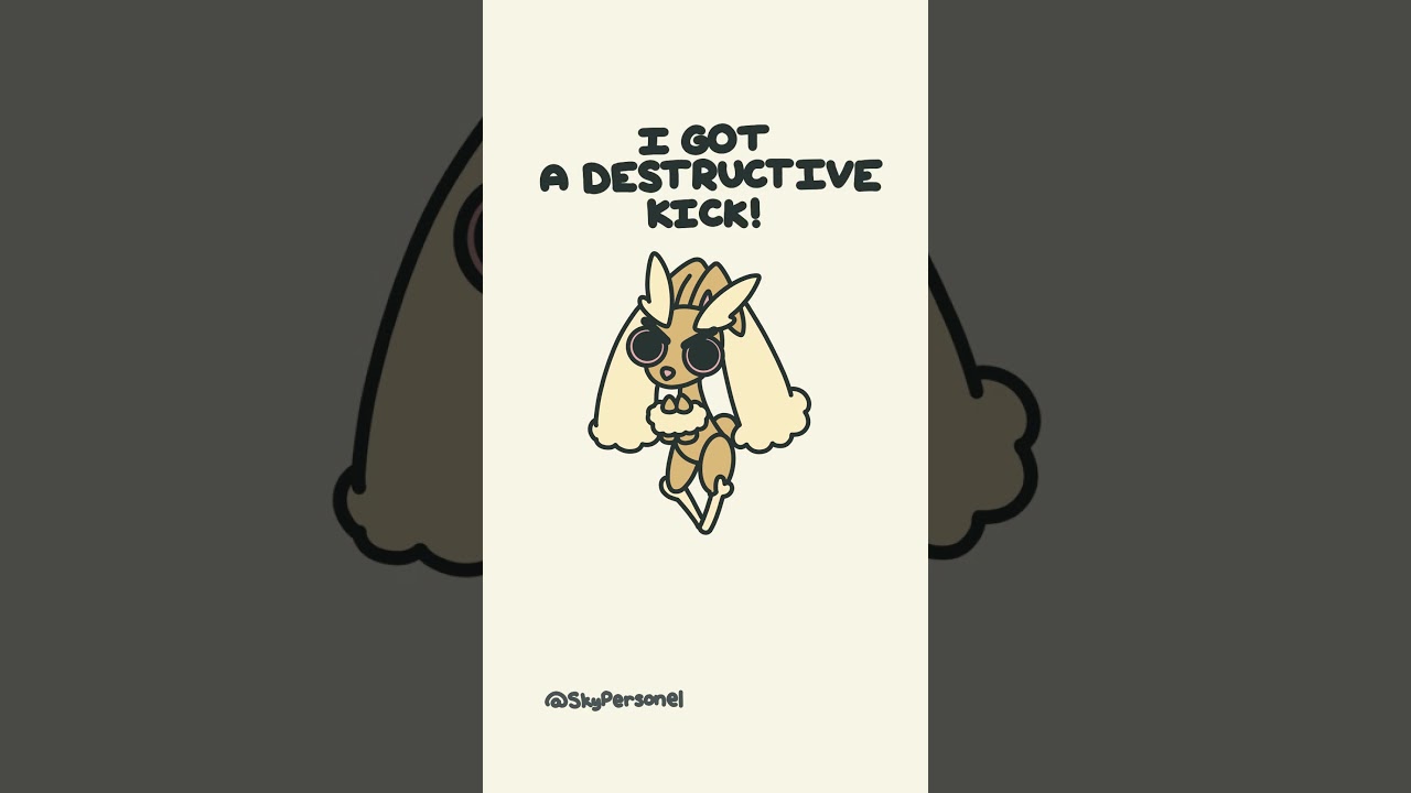 Lopunny is Ready to FIGHT 😤 #shorts #cuteart #pokemon #pokémon
