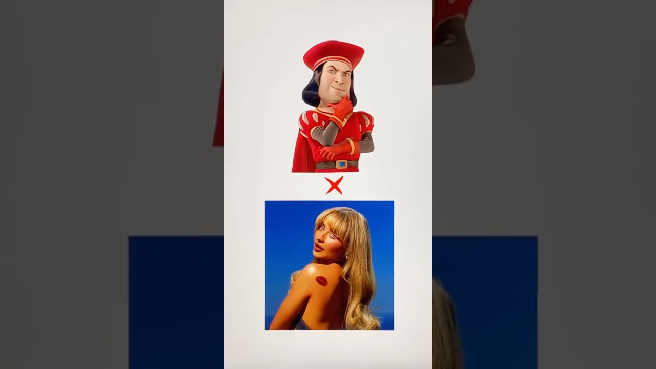 Lord Farquaad as Sabrina Carpenter #shrek #art #digitalart #shorts