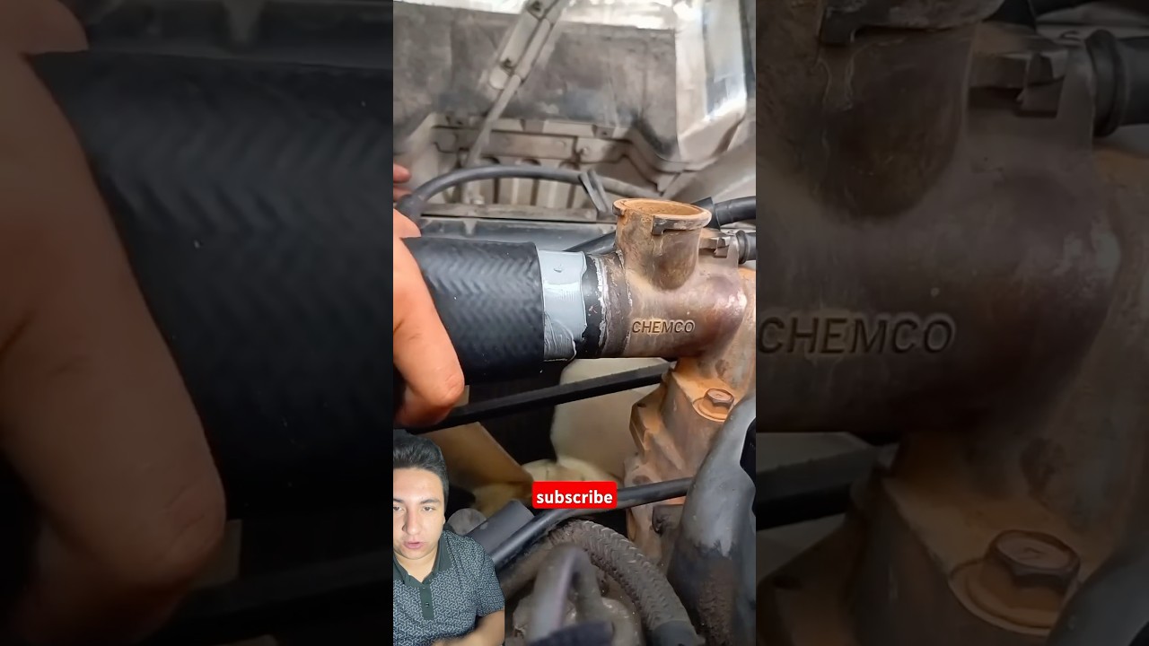 Los mecánicos de la vieja escuela así cambiaban mangueras #mecanica #autos #taller