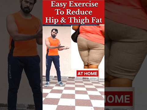 Lose hip and thigh fat🔥 #youtubeshorts #exercise #trending #weightloss #shortvideo #viral #fatloss