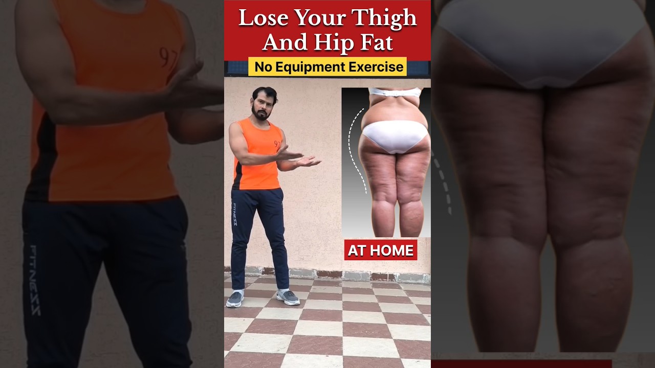 Lose your hips & thigh fat💯 #youtubeshorts #fitness #trending #exercise #weightloss #shortvideo