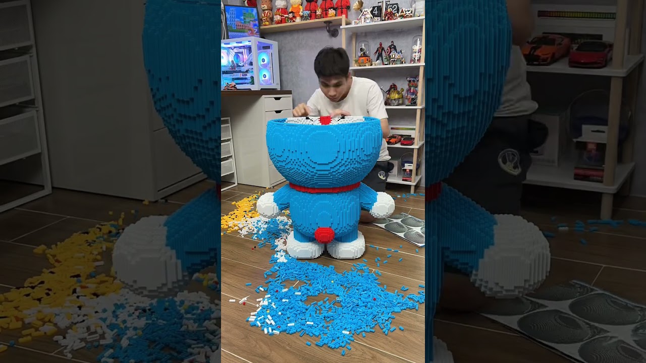 Lắp ráp mô hình Doraemon tuổi thơ #shorts #lego