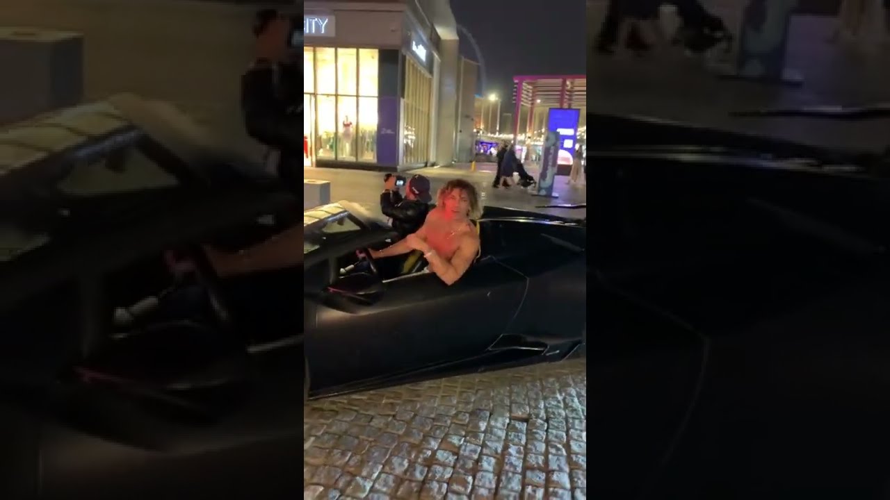 Lucifer Dubai’de Çıplak Lambo Kullanıyor…!