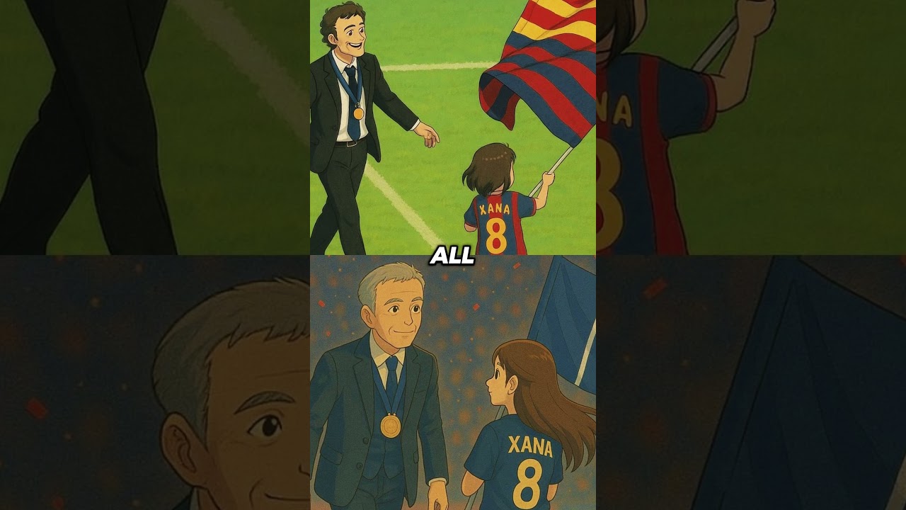 Luis Enrique wins the Champions League with PSG for Xana. 🥹❤️