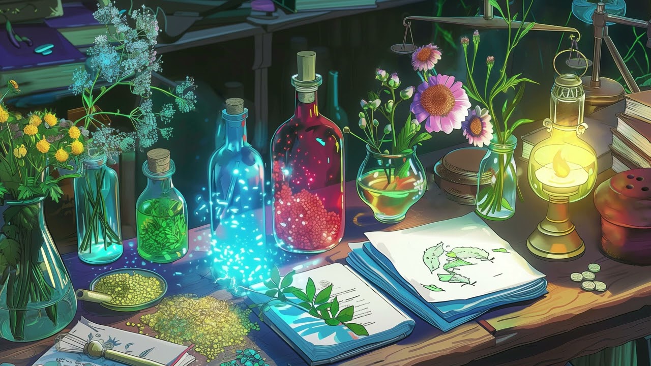 Lyrical fantasy music for Inspiration - Animated background