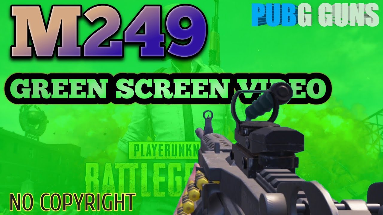 M249 RELOADING | GREEN SCREEN VIDEO
