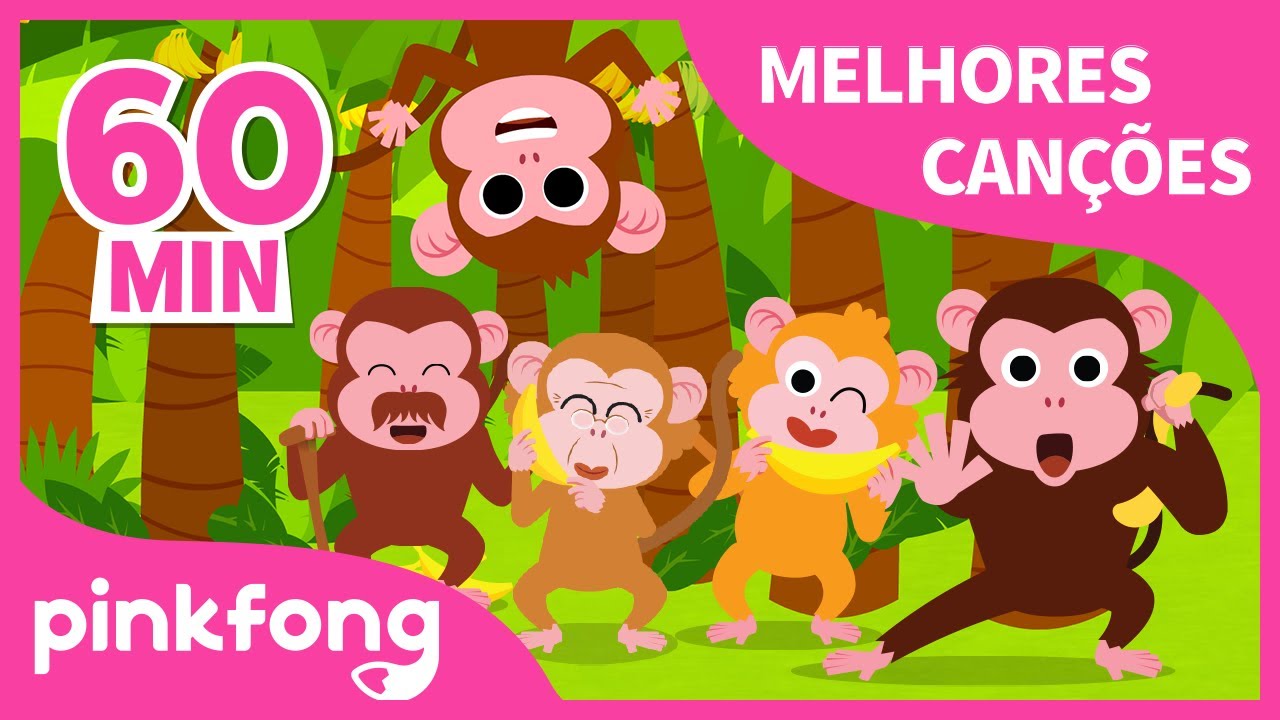 Macaquinho Bananas e mais músicas infantis | + Compilação | Pinkfong Canções para crianças