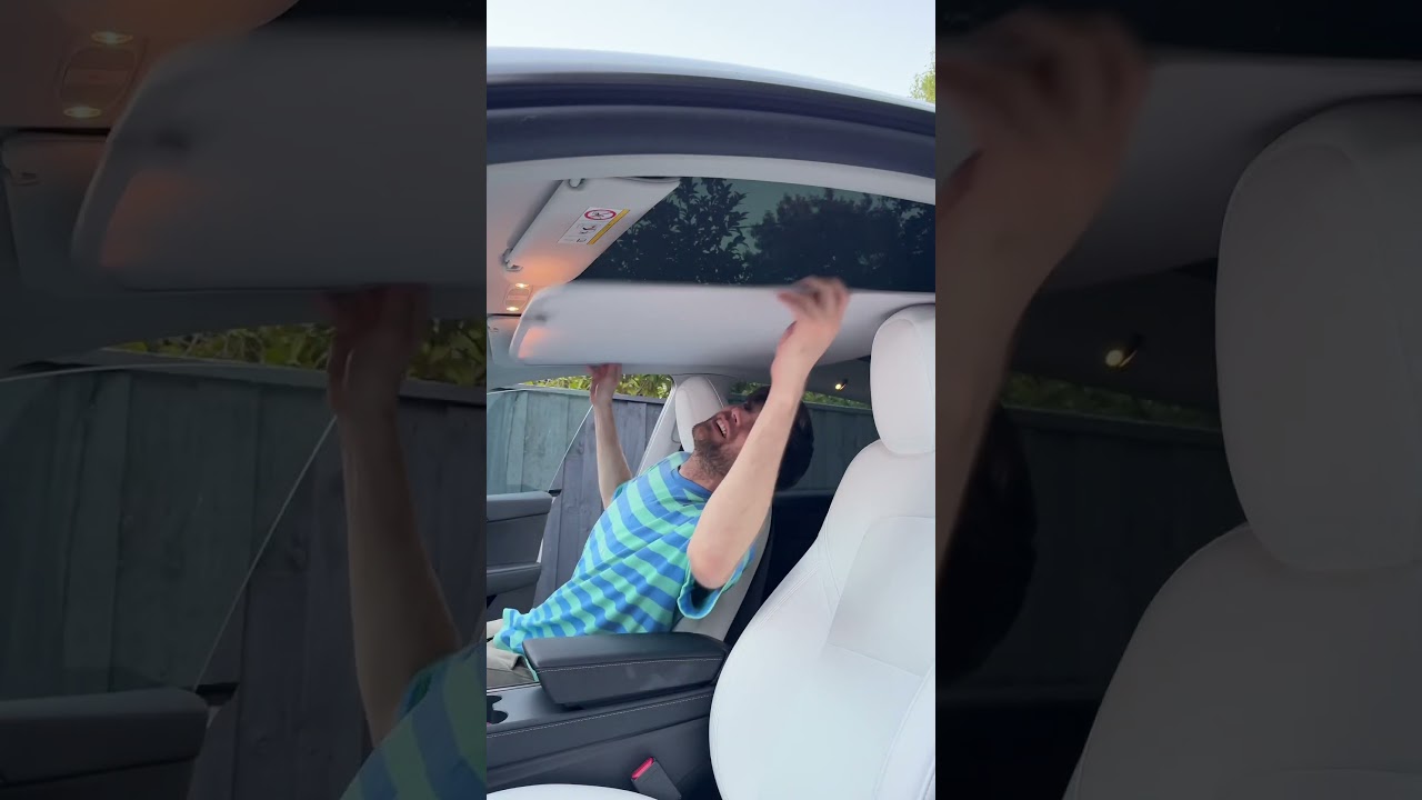 Magnetic Sunshade for Tesla’s Glass Roof