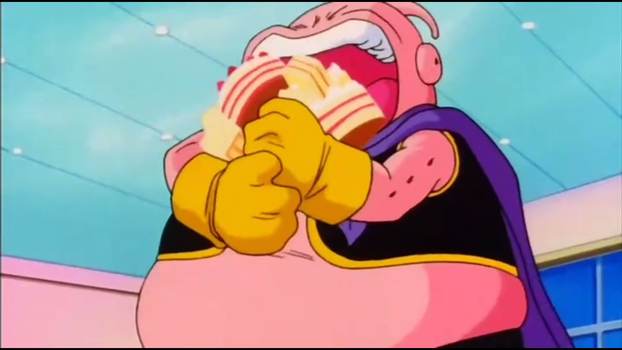 Majin Buu eating cake