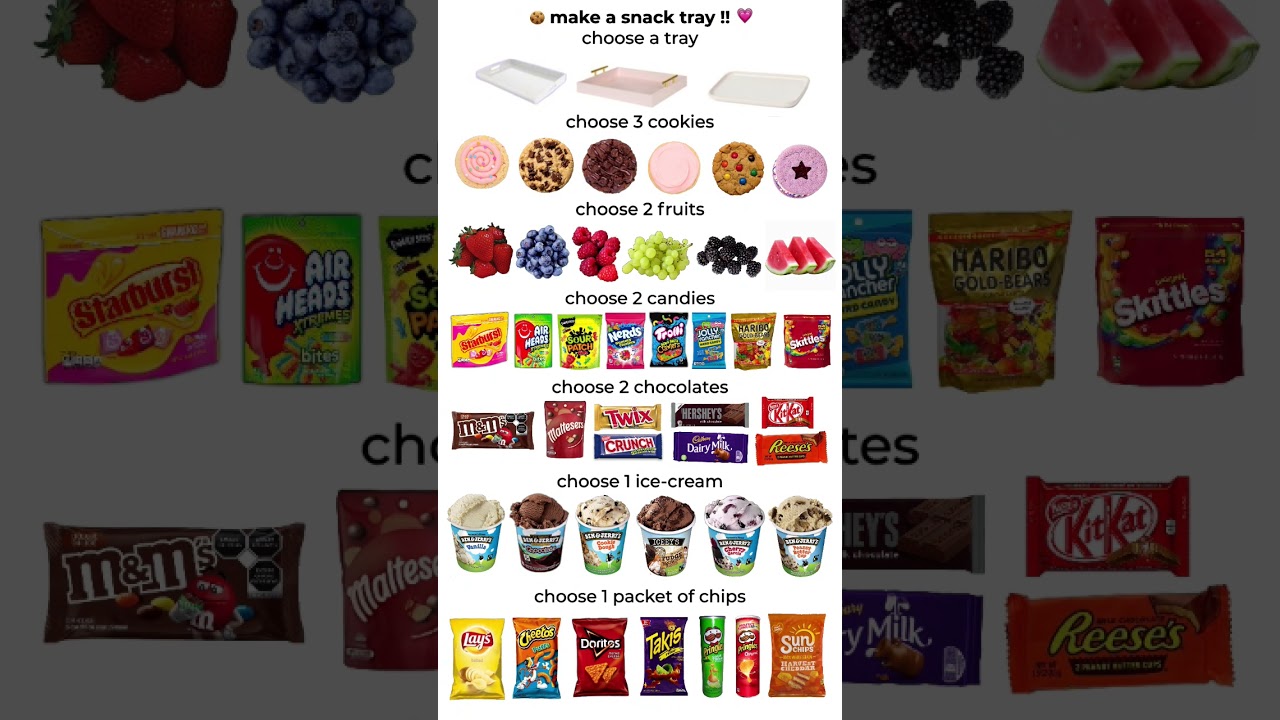 make a snack tray !! 🍪 #preppy #food #snacks #yummy