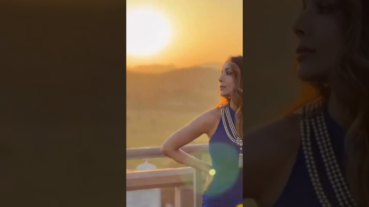 Malaika Arora blue photo shoot