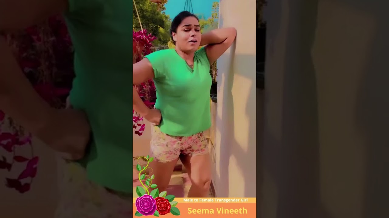 Male to Female Transgender Girl Seema vineeth - India 488 #shorts #maletofemale #transgender #tgirls