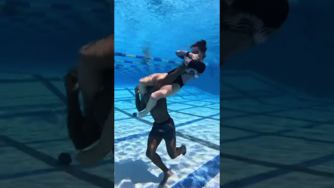male vs female wrestling underwater wrestling  I Cat Zingano in deal  #wrestling #training
