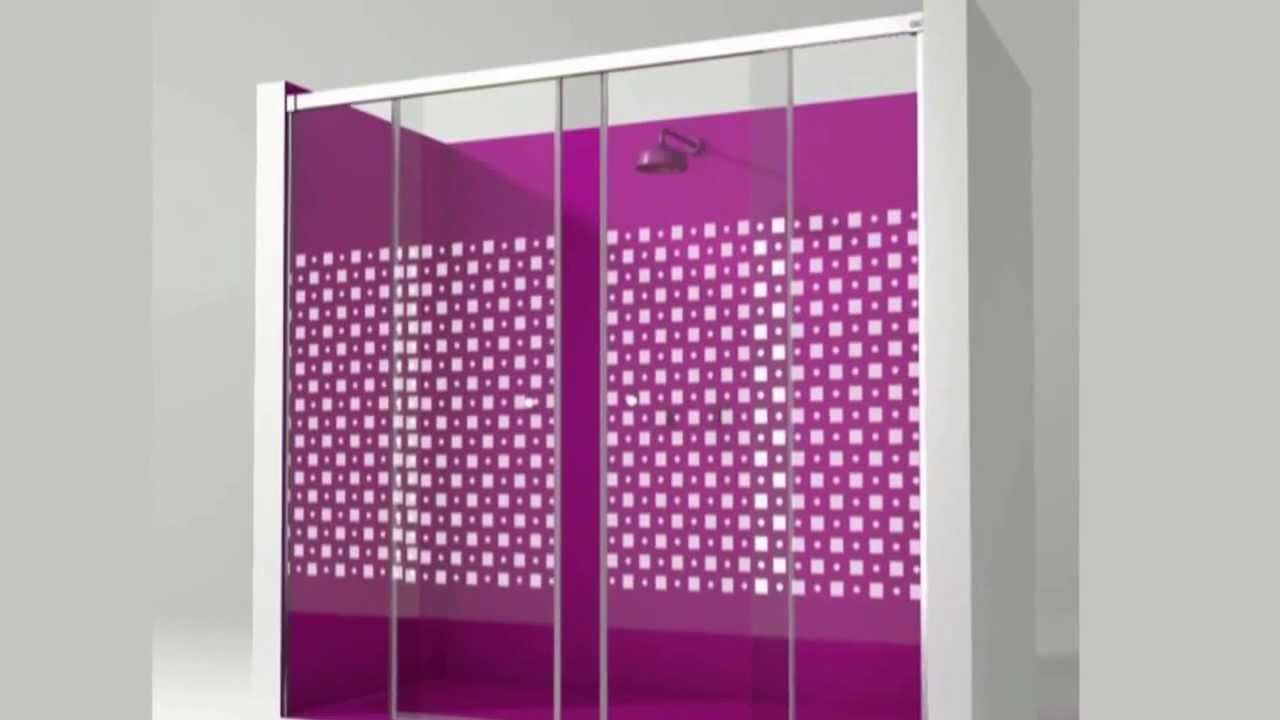 Malva Mampara para bañera y ducha con puertas correderas