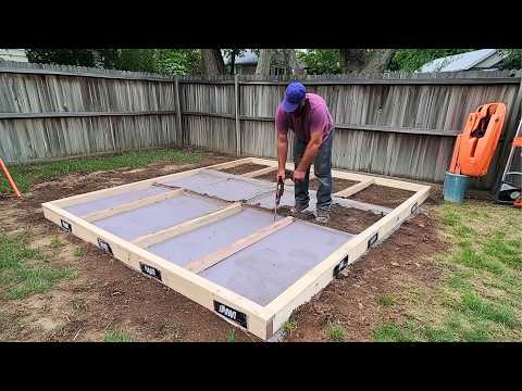 Man Fully Transforms His Backyard with DIY | Start to Finish by @buildersblueprint