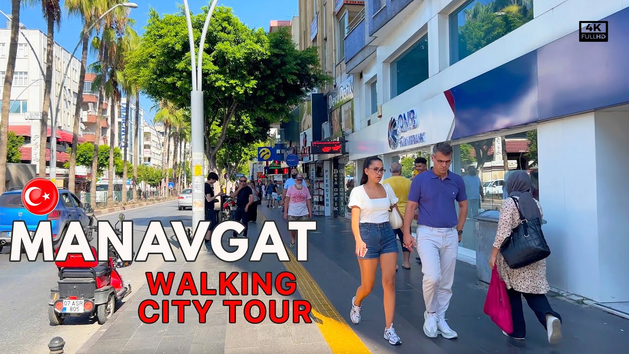 MANAVGAT, Türkiye 🇹🇷 Walking City Tour 🗺️ REAL TURKEY [4K] #türkiye #travel #manavgat #citytour