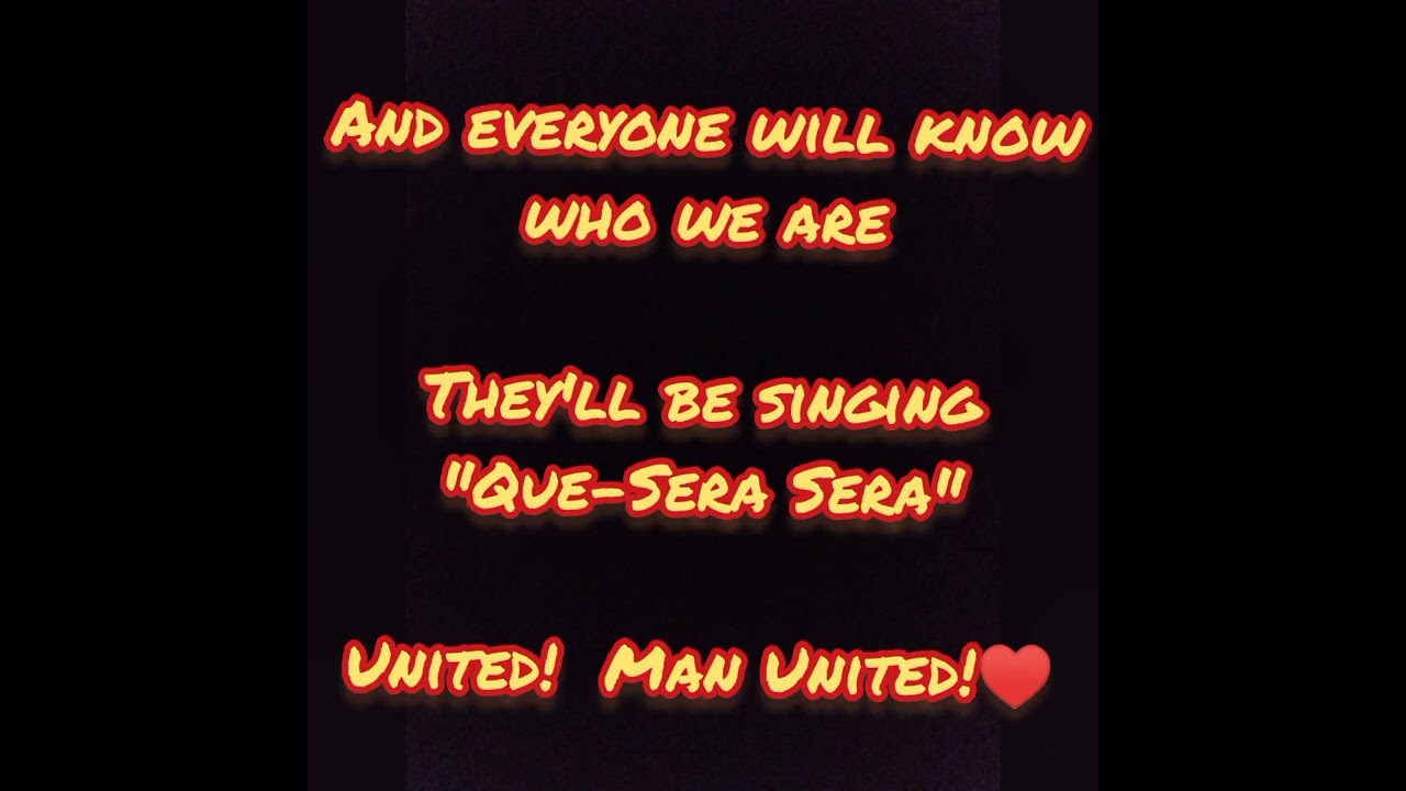Manchester United Anthem- Glory Glory Manchester United GGMU👍