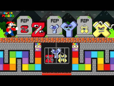 Mario's Missing Alphabet Lore Babies (A - Z...) But it's Reverse vs. Numberblocks Snake Calamity!