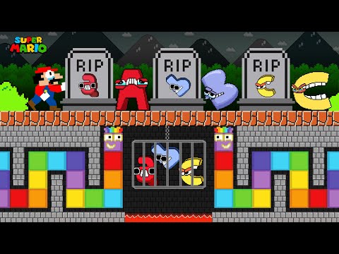 Mario's Missing Alphabet Lore Babies (A - Z...) vs. Numberblocks Snake Calamity | Game Animation
