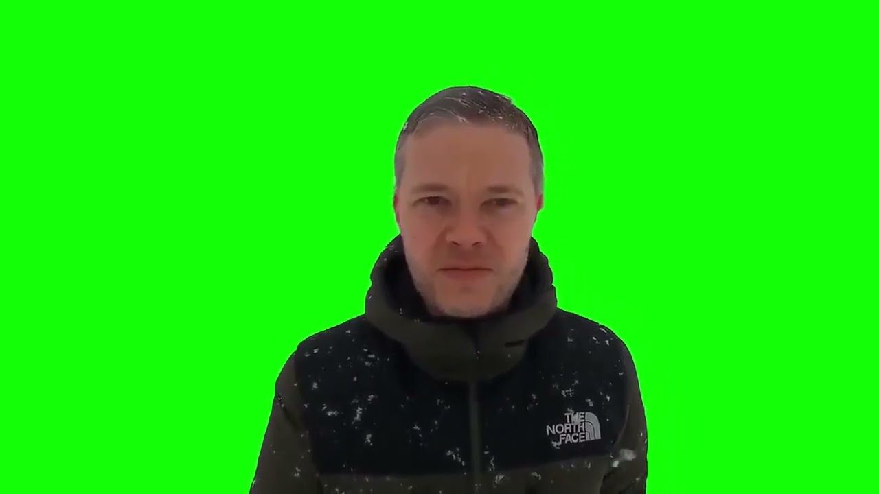 Mark Goldbridge Staring Meme (HD GREEN SCREEN)