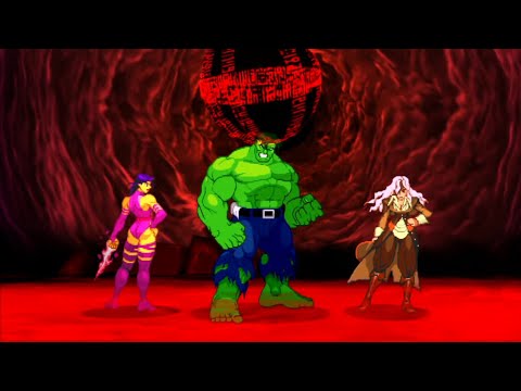 Marvel VS Capcom 2 - Ruby Heart/Hulk/Psylocke - Expert Difficulty Playthrough