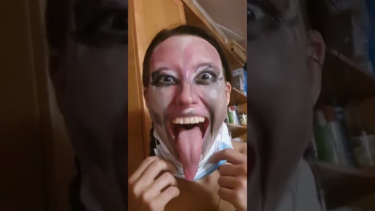 Mask VS Long Tongue #shorts