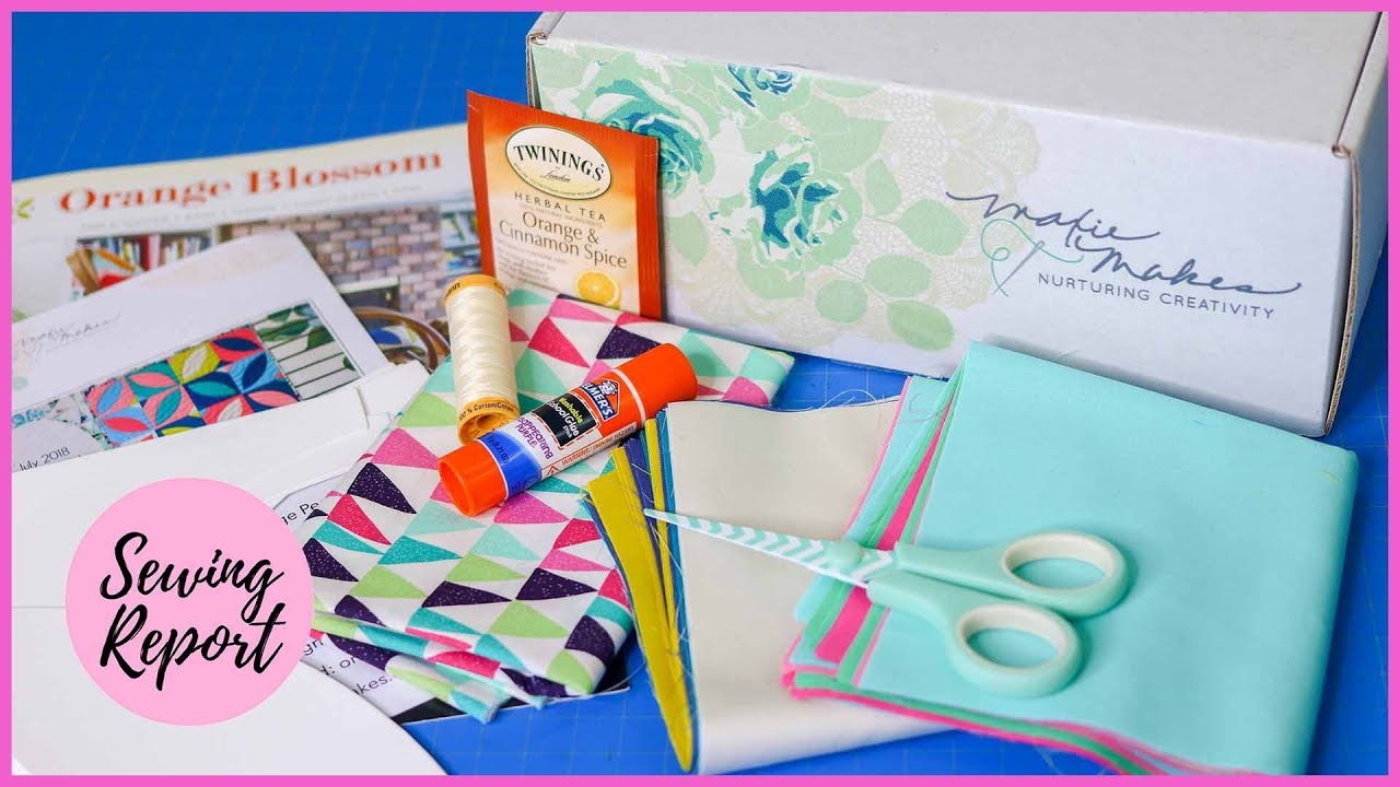 Maxie Makes Sewing Subscription Box Unboxing 📦 July 2018 | SEWING REPORT