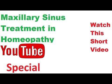 Maxillary Sinus Treatment in Homeopathy Cysts Infection Disease
