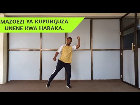 Mazoezi ya kupunguza unene/kupunguza tumbo.