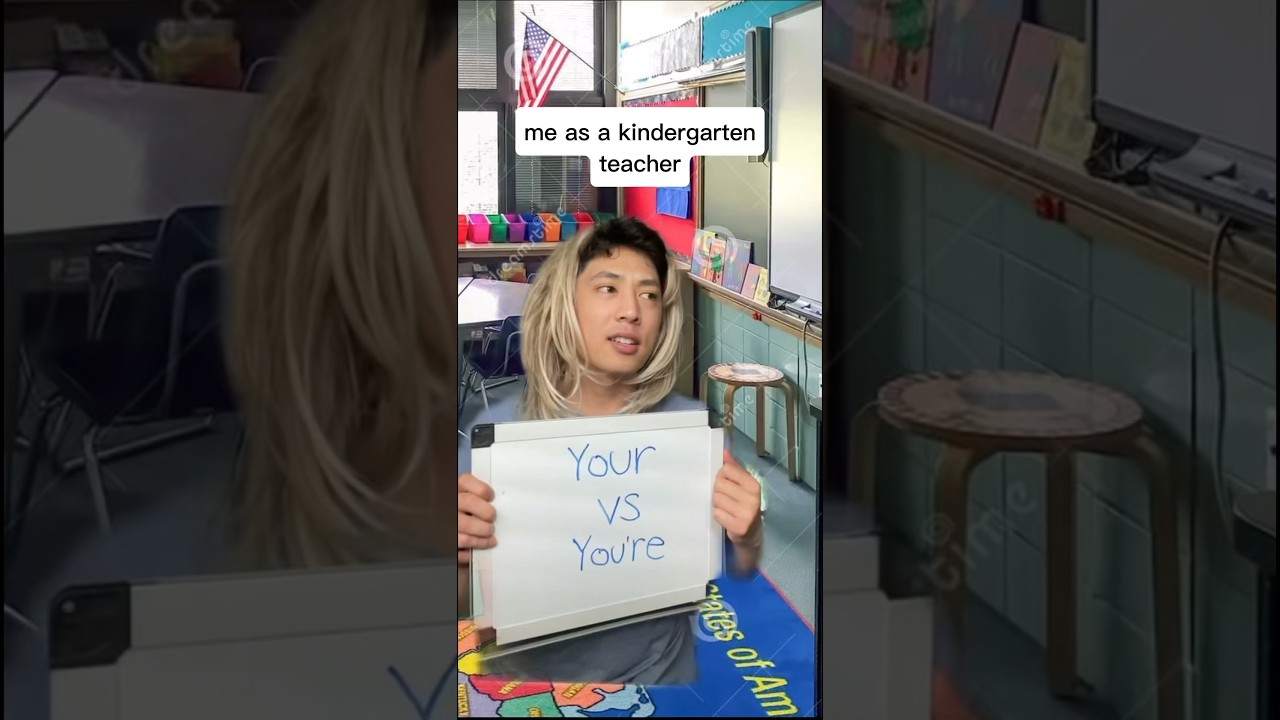 me as a kindergarten teacher 🤣🤣 ib: @cleotrapa #shorts #comedy #relatable