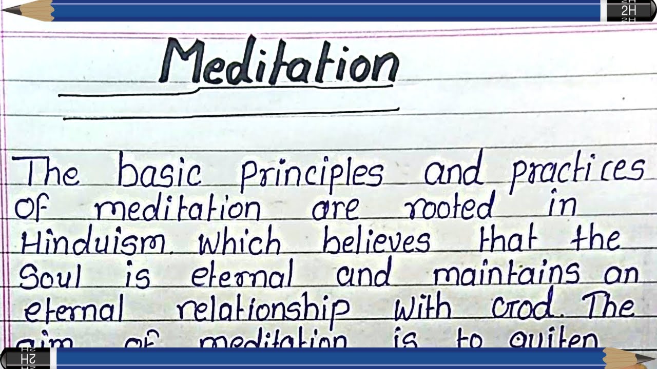 Meditation essay in english | essay on meditation in english | Meditation yoga health english essay