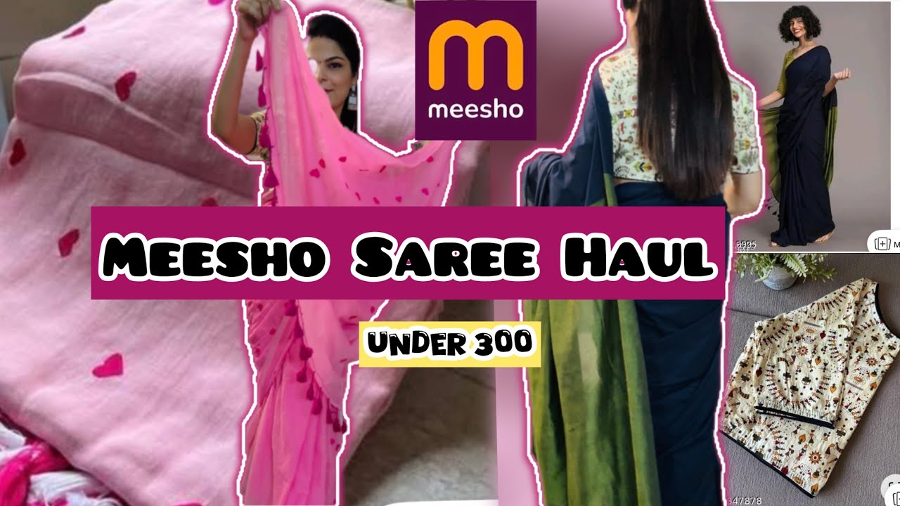 *MEESHO* Cotton Saree Haul✅Sarees Under 300/-|Affordable Saree Haul| Most Trendy & Pinterest Sarees🌸