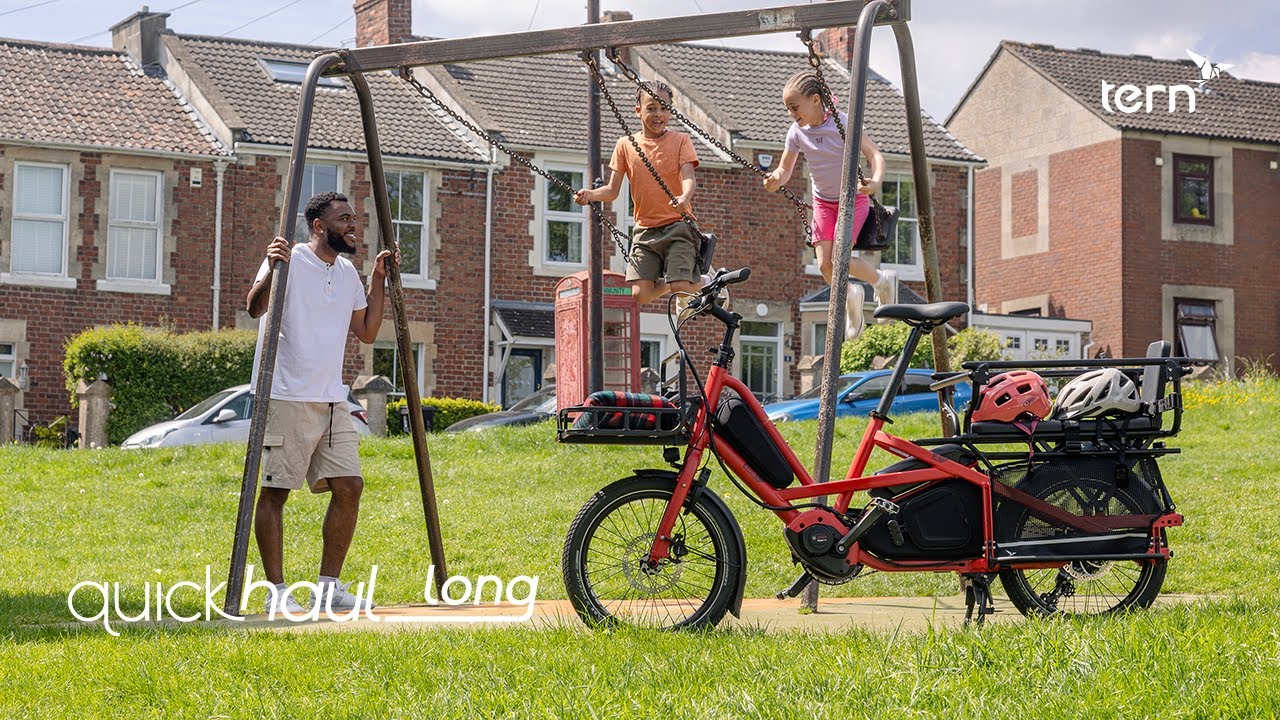 Meet the Tern Quick Haul Long: The 2-Passenger Electric Cargo Bike for Families | Tern Bicycles