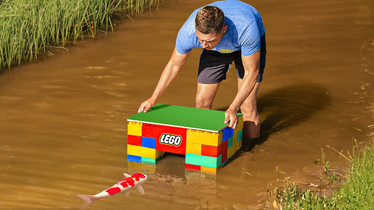 MEGA Lego Fish Trap Catches Colorful Fish