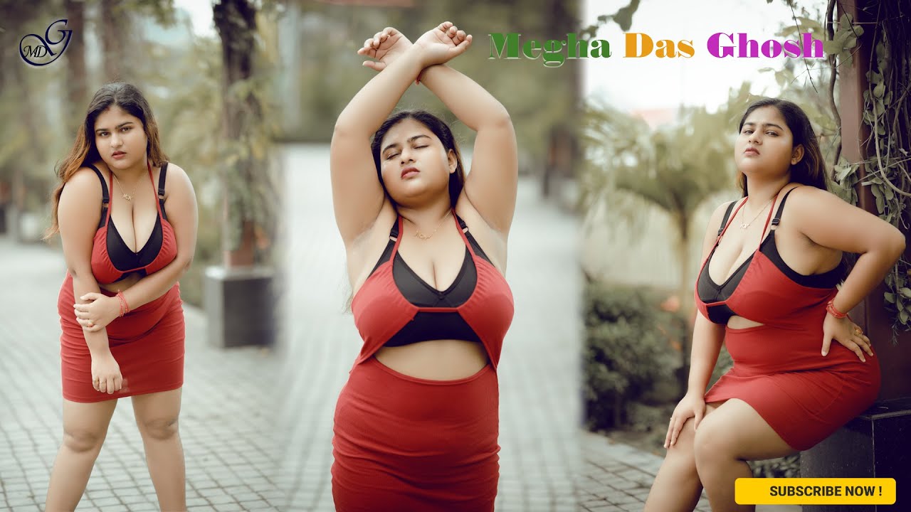 MEGHA DAS GHOSH IN RED BODYCON | OUTDOOR BEAUTY VIDEO | BONG FASHION VLOG | 2025