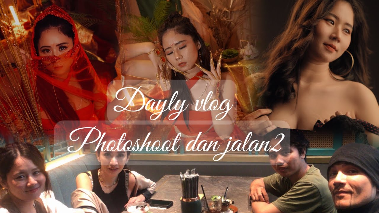 Meilin vlog : photoshoot tema belly dan jalan jalan | meilin Karina
