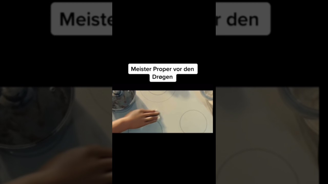 Meister Proper  vor den Drøgen und danach #shorts