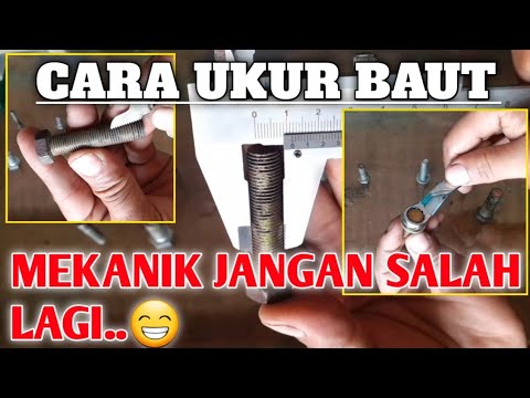 Mekanik pemula cara baca ukuran baut || Mekanik lama jangan salah lagi..😁😁
