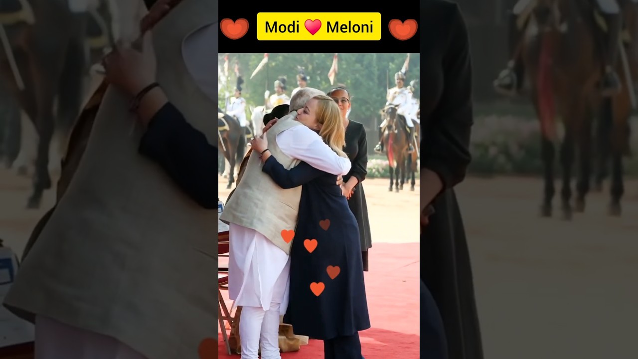 Meloni love Modiji ❤️ #modi #modiji #funnymemes #funnyshorts