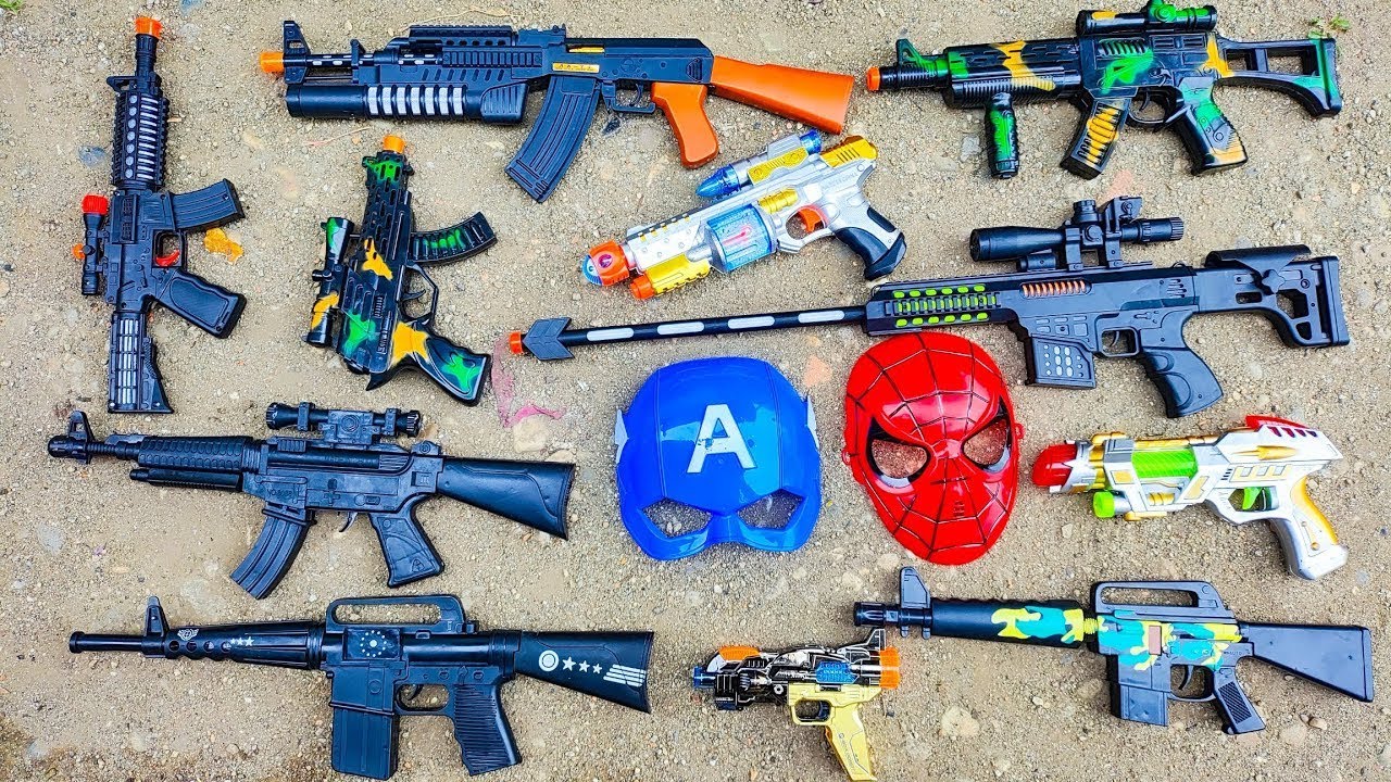 Membersihkan Sniper Rifle, Assault Rifle, AK47, Shotgun, Glock Pistol,Cowboy PSTL, Laser Gun