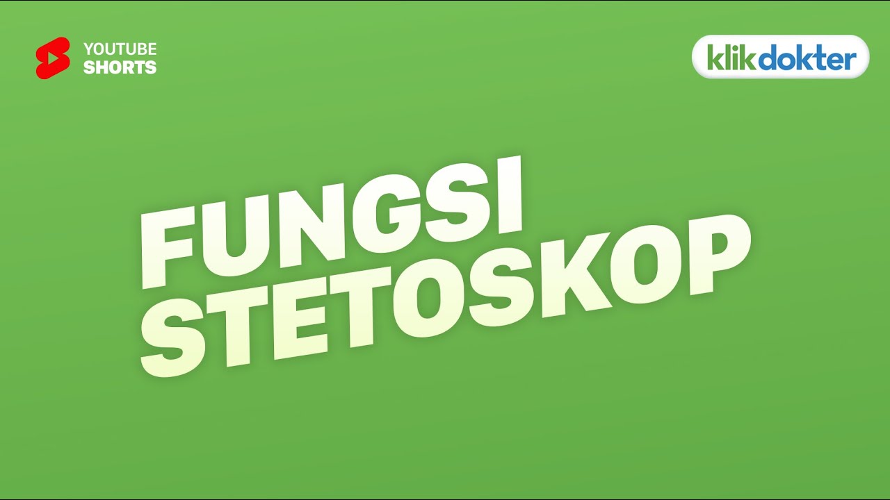 Mengenal Stetoskop dan Fungsinya #shorts