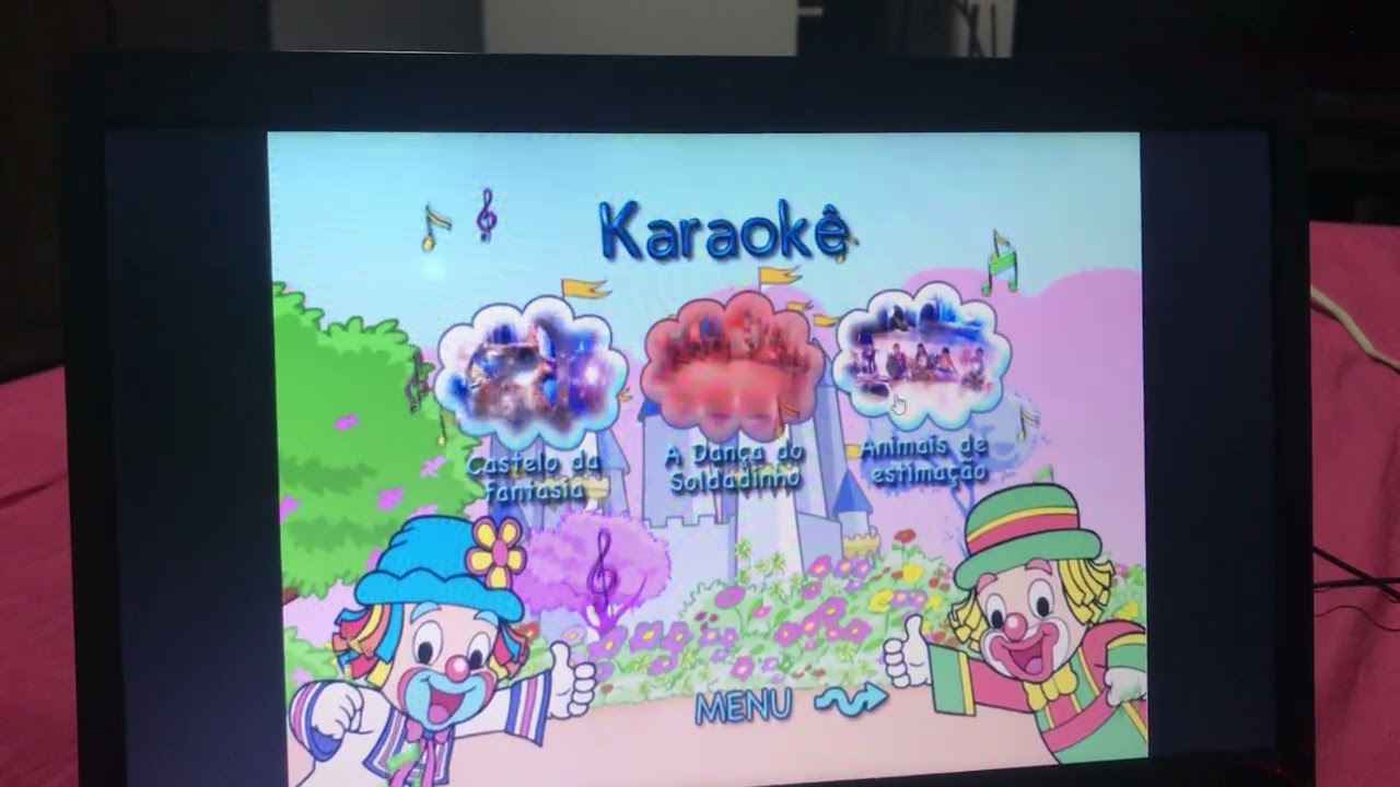 Menu dvd patati patatá no castelo da fantasia