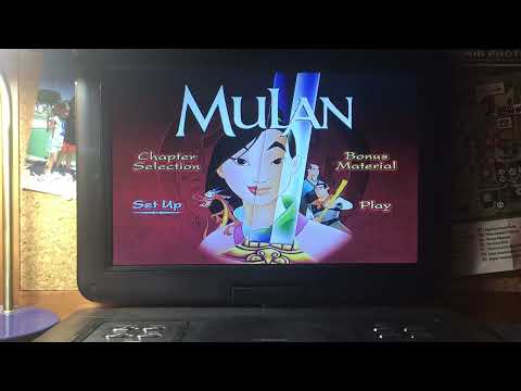 Menu walkthrough of Mulan limited issue 1999 dvd
