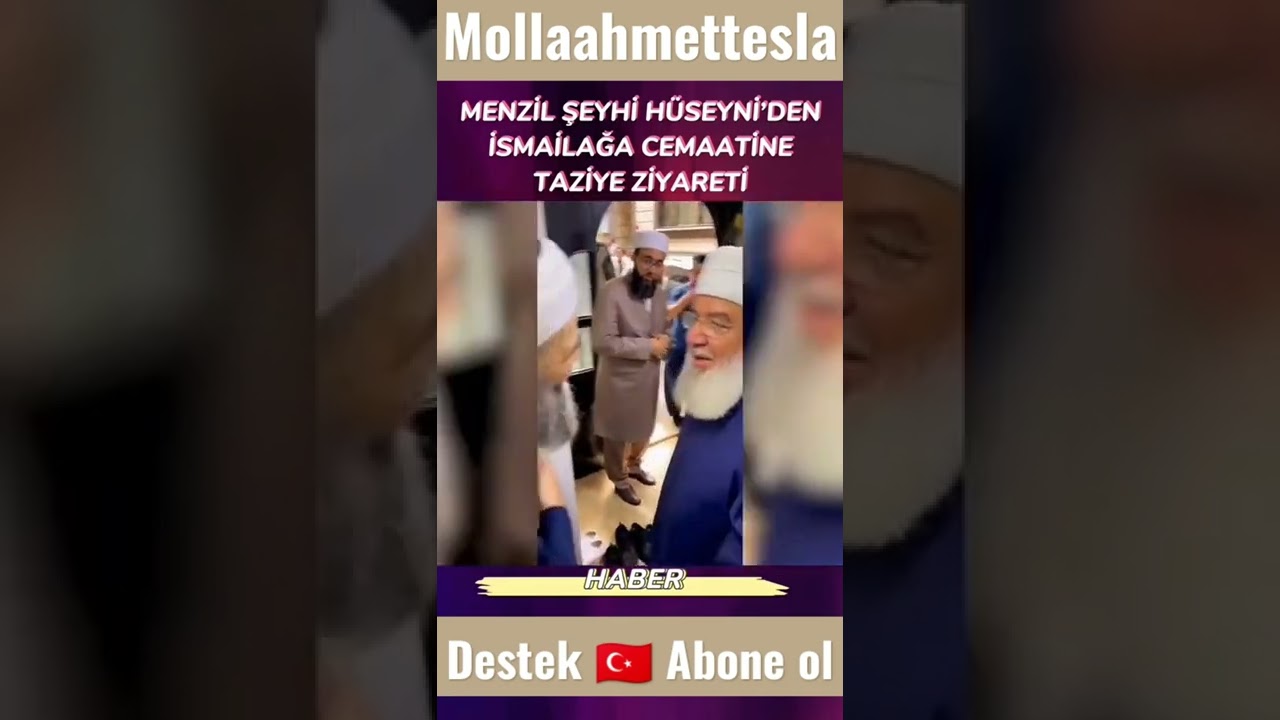 #Menzil Şeyhi Hüseyni İsmailağa Cemaatine Taziye Ziyareti #Cübbeli Ahmet Hocamız Kapıda yolcu etti