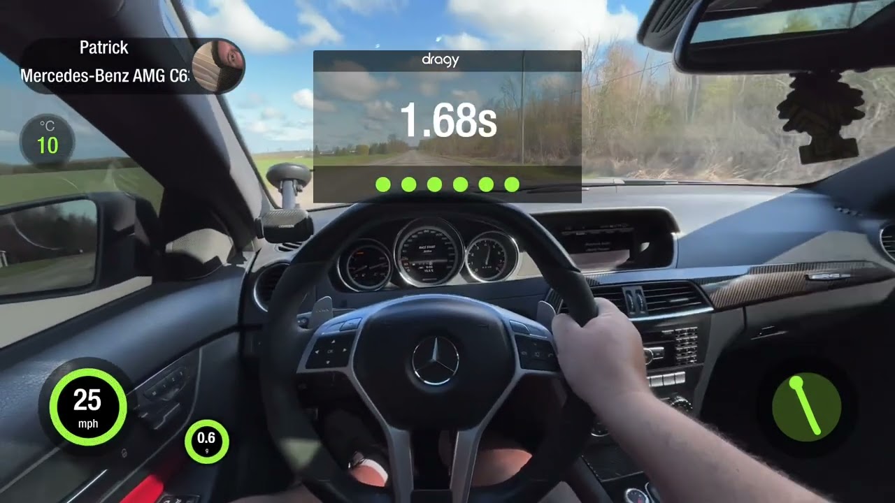 Mercedes AMG c63 P31 0-60 1/4 mile