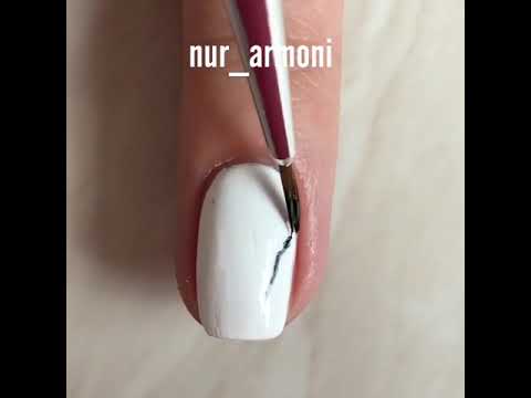 Mermer dizaynli nailart/Dumanli dirnaqlar