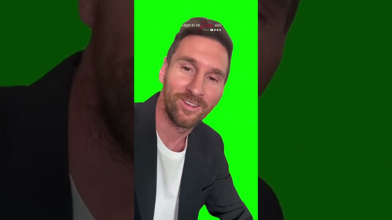 Messi Up Close - Green Screen
