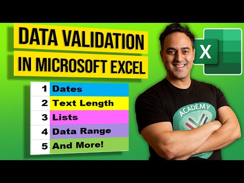 Microsoft Excel Custom Data Validation Tutorial