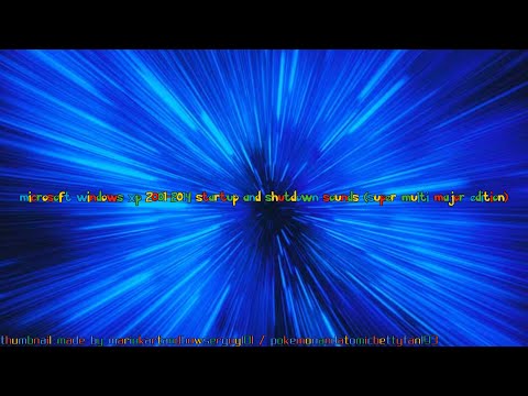 microsoft windows xp 2001-2014 startup and shutdown sounds (super multi major edition)